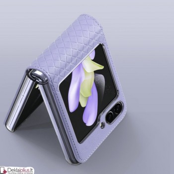 Dux Ducis bril dirbtinės odos dėklas - violetinis (Samsung Z Flip 5) Dux Ducis bril dirbtinės odos dėklas - violetinis (Samsung Z Flip 5)